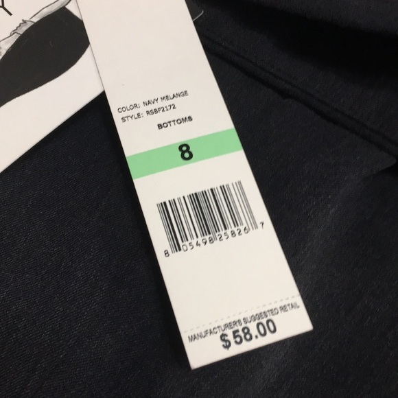 NWT Rafaellar Curvy Flare leg Navy Dress pants - Picture 4 of 9